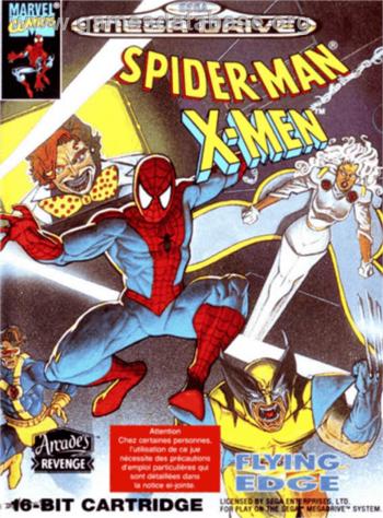 Cover Spider-Man and the X-Men in Arcade's Revenge for Genesis - Mega Drive